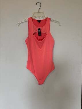 Express Body Contour Cutout Sleeveless Bodysuit Size S